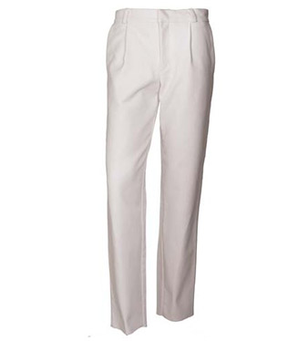 white suit pants